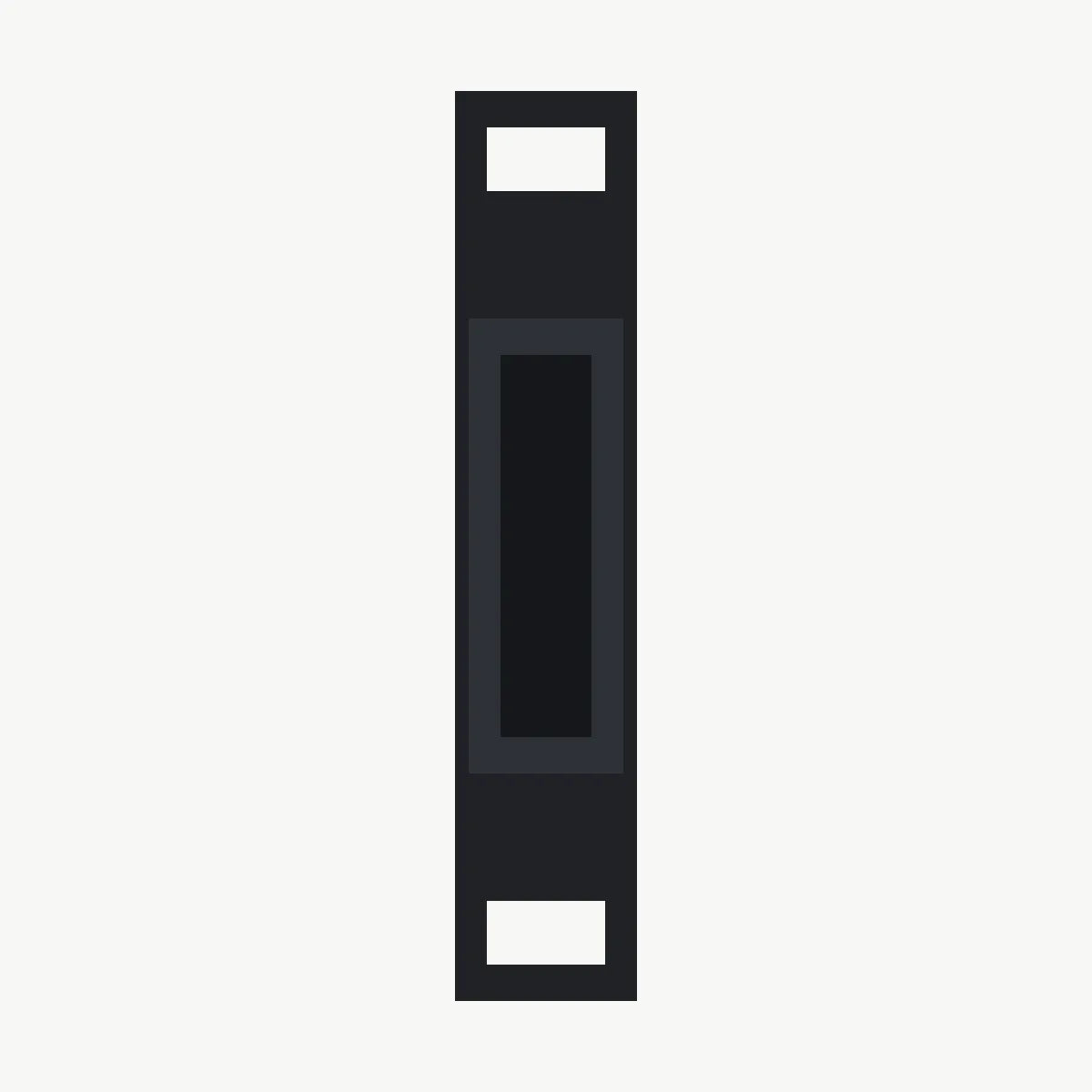 Stride silicone watch band laid flat