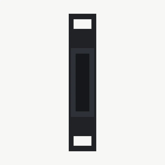 Stride silicone watch band laid flat