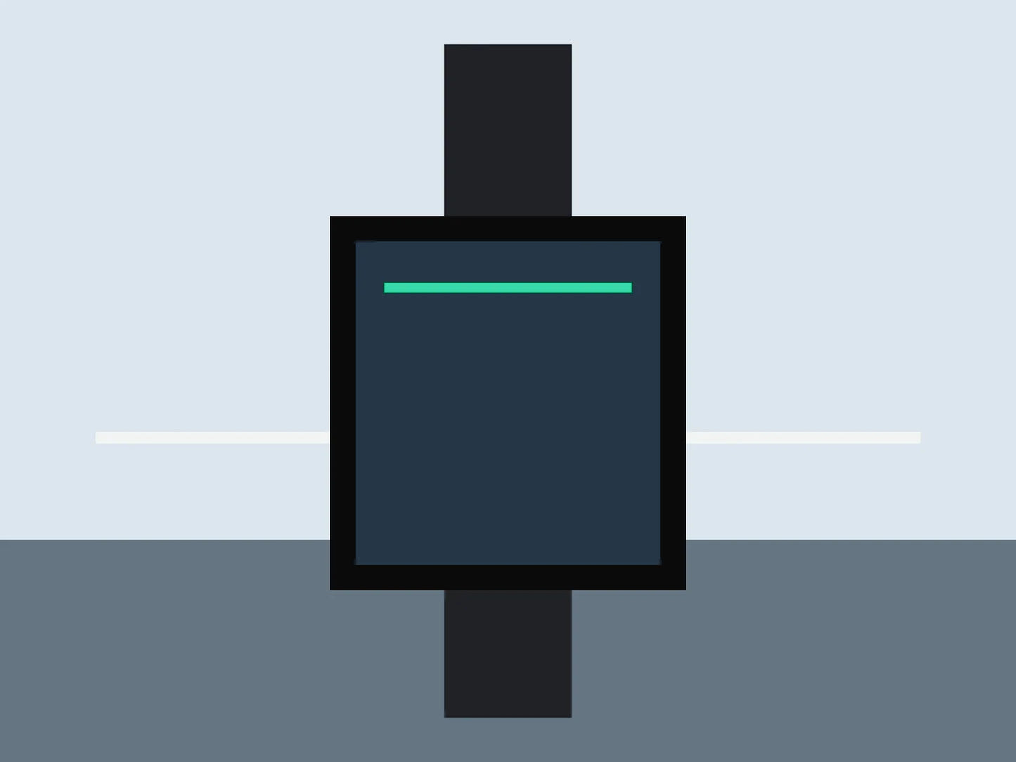 Stride silicone band fitted to a sport watch