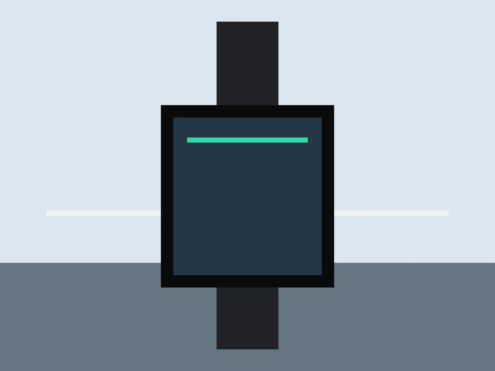 Stride silicone band fitted to a sport watch